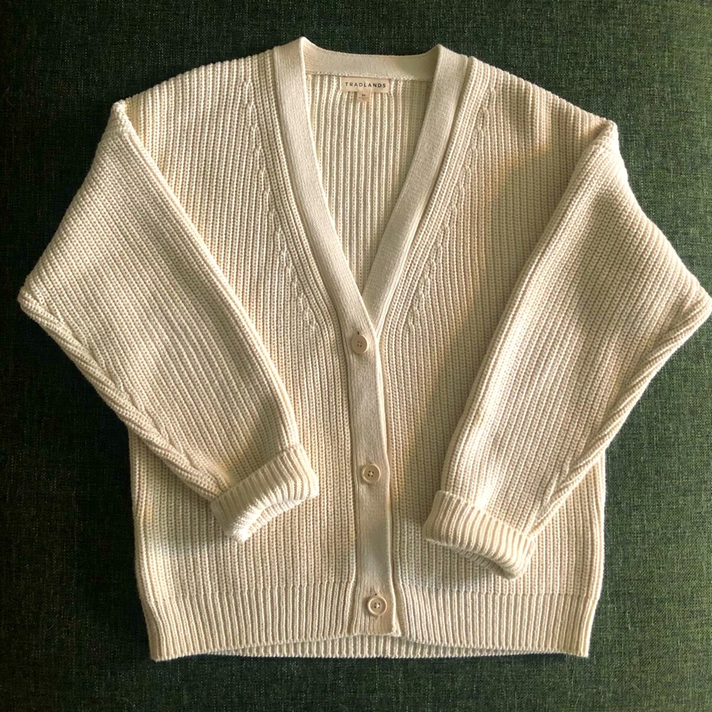 Tradlands Shelter Cardigan in Birch